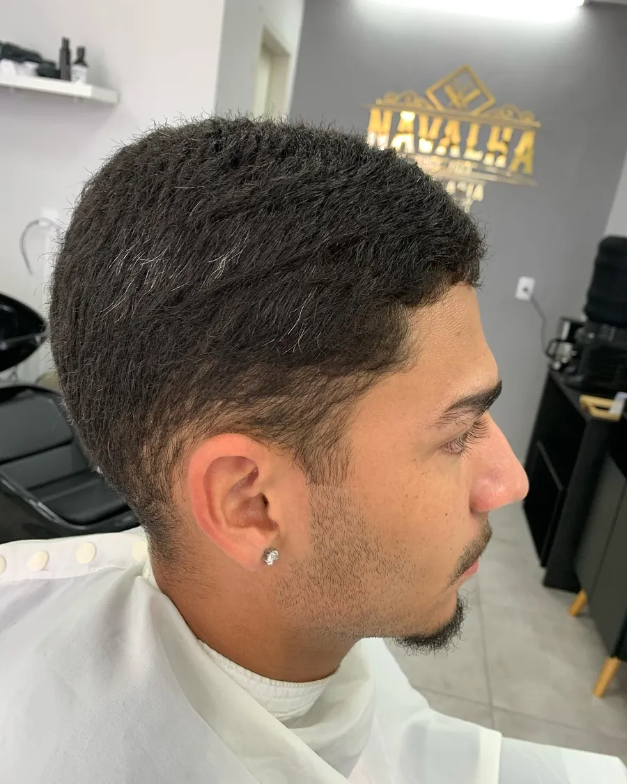 Corte texturizado com degradê